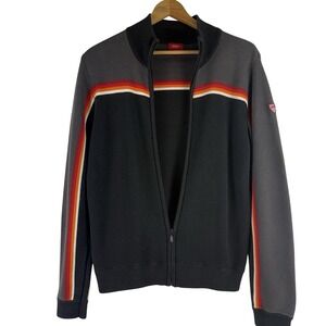 Vintage 90s Mossimo Ski 73 Full Zip Sweater Jacket Men's M Y2K Retro Patch